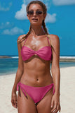 Twist Bandeau Halter Bikini