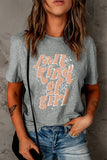 Fall Kind of Girl Letter Print Short Sleeve Graphic Tee