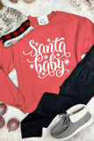 Santa Baby Graphic Print Pullover Sweatshirt