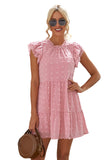 Swiss Dot Layered Mini Dress