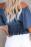 Smocked Waist Off The Shoulder Top