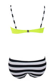 Sexy Red Padded Gather Push-up Bikini Set