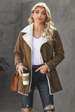 Lapel Collar Button Fleece Jacket