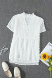 Swiss Dot Short Sleeve Flowy Top