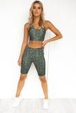 Animal Yoga Activewear Fitness Shorts Set