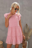 Swiss Dot Layered Mini Dress