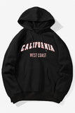 Letter Print Men's Hoodie with Kangaroo Pocket