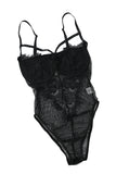 Sheer Eyelash Lace Teddy Bodysuit