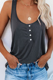 Button Loose Tank Top