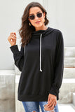 Long Sleeve Hoodie with Rope Drawstring