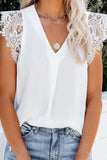 Sleeveless Crochet Lace Blouse