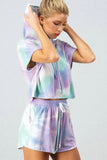 Purple Tie Dye Lounge Two-Piece Set