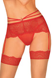 Lace Strappy Garter Belt with Thong