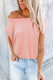 Pocketed Tee with Side Slits