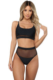 The Weekend Two-piece Mesh Patchwork Bikini