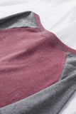 Khaki Color Block Raglan Sleeve Top