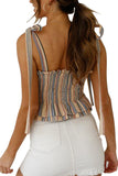 Summer Elastic Cropped Cami
