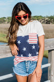 Stars and Stripes Colorblock Tee