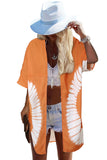 Tie Dye Open Front Beach Cover Up