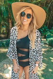 One-shoulder Mesh Cuouts Monokini