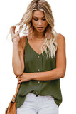 Spaghetti Strap Buttoned Tank Top