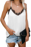 Eyelash Lace Trim Cami Tank