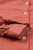 Turn-down Collar Textured Shirt