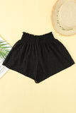 Smocked Waist Swiss Dot Casual Shorts