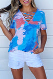 Cage Detail Tye Dye Top