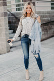 Long Sleeve Leopard Print Top