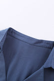 Short Sleeve Button Solid Shirt