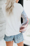 Blossom Contrast Swiss Dot Knit Top