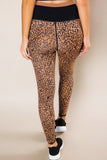 Mocha Leopard Print Active Leggings