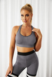 Striped Splicing Yoga Fitness Activewear Leggings