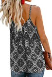 Spaghetti Strap Boho Printed Holiday Camisole
