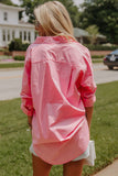 Chest Pocket Oversized Shirt