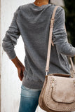 Round Neck Long Sleeve Letter Print Sweatshirt