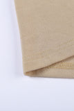 Khaki Leopard Raglan Sleeve Knit Tee
