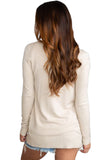 Knit Long Sleeve Cardigan Top with Pockets