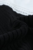 Turtleneck Cold Shoulder Sweater