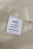 Khaki Smocked High Waist Ruffled Wide Leg Pants
