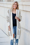 Pocketed Cotton Blend Cardigan