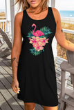 Moon Phases Forest Aesthetic Print Tank Dress