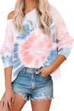 Rainbow Tie Dye Pullover Long Sleeve Top
