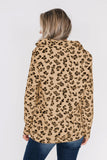 Warm Quarter Zip Leopard Sweatshirt