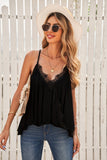 Deep V Neck Wrap Spaghetti Strap Tank Top