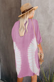 Tie Dye Open Front Beach Cover Up