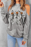 Out Off-the-shoulder Long Sleeve T-shirt