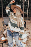 Chunky Striped Knit Sweater