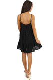 Polka Dot Texture Slip Mini Dress